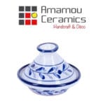 Mini Tajine Hortensia haute de gamme en fine céramique fait main Ø 12 cm – Image 2