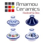Mini Tajine Hortensia haute de gamme en fine céramique fait main Ø 12 cm – Image 3