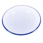 Assiette Plate Bicolor haute de gamme en fine céramique fait main Ø 26 cm