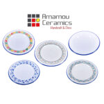 Assiette Plate Hortensia haute de gamme en fine céramique fait main Ø 29 cm – Image 3