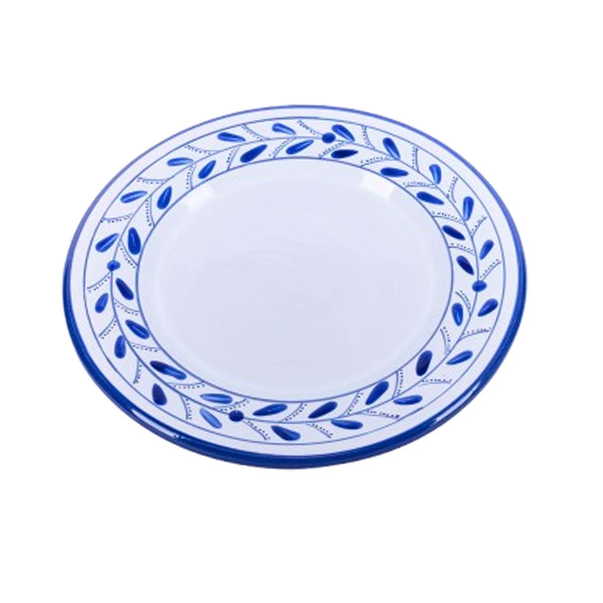 AMC 5211 Assiette Plate Hortensia haute de gamme en fine céramique fait main Ø 26 cm – Image 1
