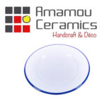 Assiette Plate Bicolor haute de gamme en fine céramique fait main Ø 26 cm – Image 2