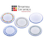 Assiette Plate Bicolor haute de gamme en fine céramique fait main Ø 26 cm – Image 3