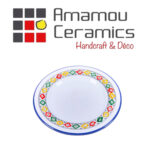 Assiette Plate Margoum haute de gamme en fine céramique fait main Ø 26 cm – Image 2
