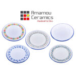 Assiette Plate Margoum haute de gamme en fine céramique fait main Ø 26 cm – Image 3