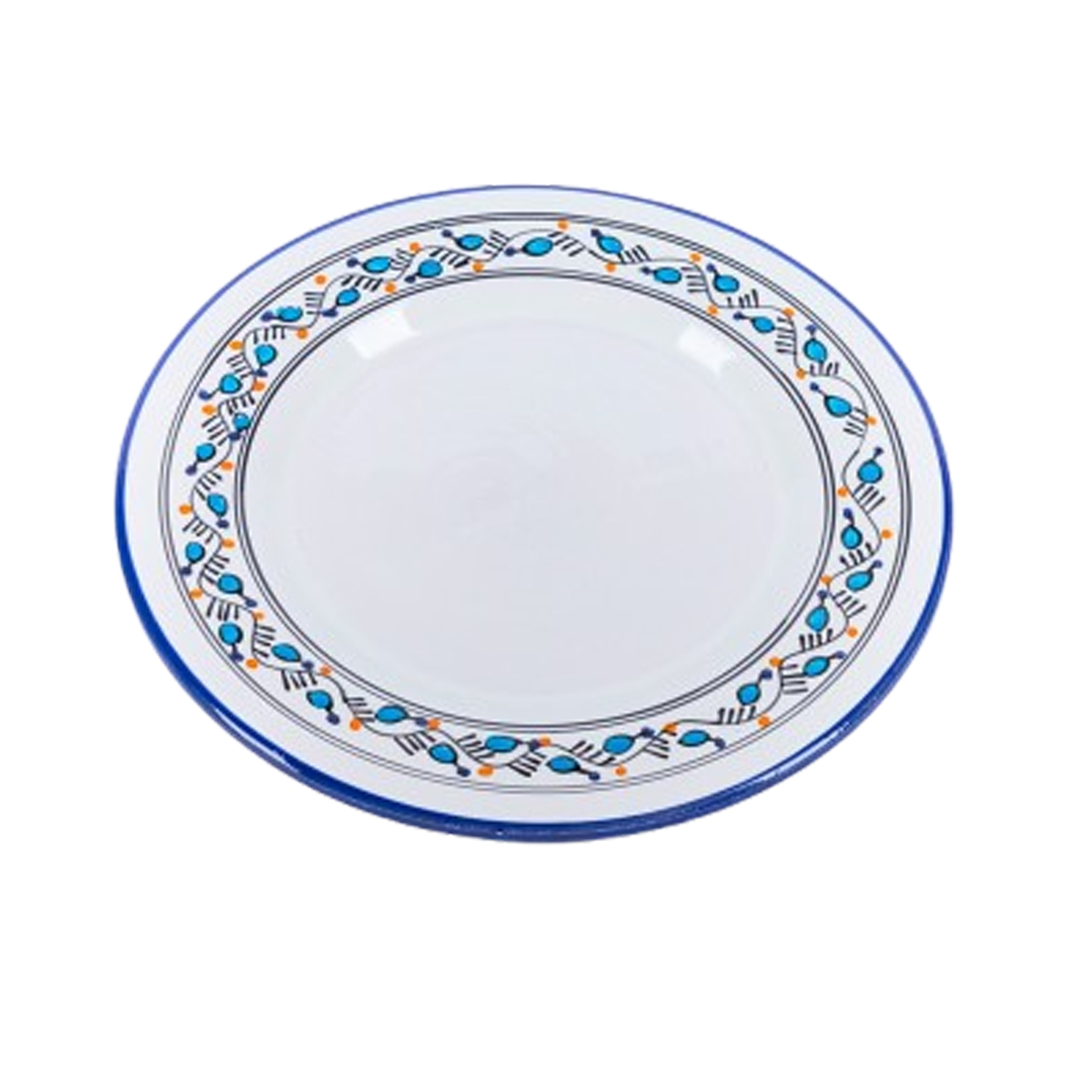 AMC 5214 Assiette Plate Byrsa haute de gamme en fine céramique fait main Ø 26 cm – Image 1