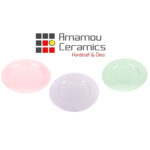 Assiette Plate Vert d’eau haute de gamme en fine céramique fait main Ø 26 cm – Image 3