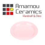 Assiette Plate Rose nude haute de gamme en fine céramique fait main Ø 26 cm – Image 2