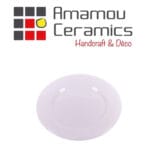 Assiette Crème haute de gamme en fine céramique fait main Ø 26 cm – Image 2