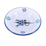 Assiette creuse Bon Vieux Temps haute de gamme en fine céramique fait main Ø 22cm