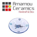 Assiette creuse Bon Vieux Temps haute de gamme en fine céramique fait main Ø 22cm – Image 2