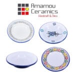 Assiette creuse Bon Vieux Temps haute de gamme en fine céramique fait main Ø 22cm – Image 3