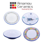Assiette creuse Margoum haute de gamme en fine céramique fait main Ø 22cm – Image 3