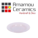 Assiette creuse Crème haute de gamme en fine céramique fait main Ø 22cm – Image 2