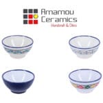 Bol creux Bicolor haute de gamme en fine céramique fait main Ø 13 cm – Image 3
