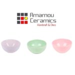 Bol creux Vert d’eau haute de gamme en fine céramique fait main Ø 13 cm – Image 3