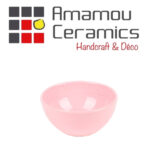 Bol creux Rose nude haute de gamme en fine céramique fait main Ø 13 cm – Image 2