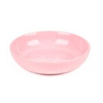 Assiette calotte en Rose nude haute de gamme en fine céramique fait main Ø 20cm