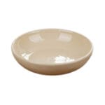 Assiette calotte en Crème haute de gamme en fine céramique fait main Ø 20cm