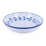 Assiette calotte Hortensia haute de gamme en fine céramique fait main Ø 25 cm