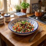 Assiette calotte Hortensia haute de gamme en fine céramique fait main Ø 25 cm – Image 2
