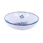 Assiette calotte Bon Vieux Temps haute de gamme en fine céramique fait main Ø 25 cm