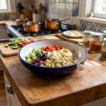 Assiette calotte Bicolor haute de gamme en fine céramique fait main Ø 25 cm – Image 2