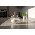 Sucrière GM en verre soufflé  avec couvercle en cuivre MZA 1169 – Image 3
