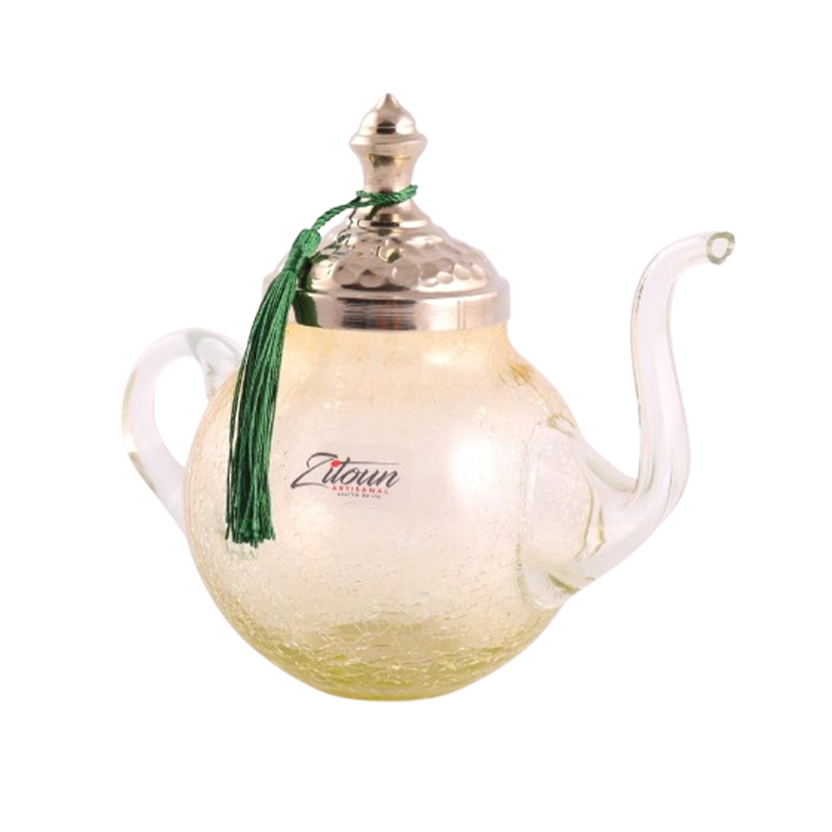 MZA 1170 Théière PM en verre soufflé avec couvercle en cuivre MZA 1170 – Image 1