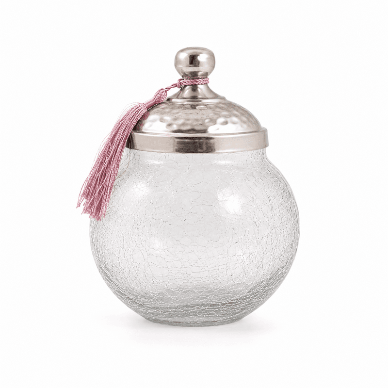 Sucrière GM en verre soufflé Sucrière GM en verre soufflé avec couvercle en cuivre MZA 1169 – Image 1