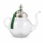 Théière PM en verre soufflé avec couvercle en cuivre MZA 1170