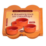 Lot de 8 pièces + 2 gratuits Ramequins en Céramique émaillée  "pâte à feu"