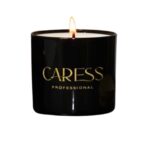 Bougie parfumée Caresse Professional bouquets fleuris Sublime Océan! 100% fabrication artisanale Flacon en noir