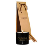 Bougie parfumée de Caresse Professional Sublime Jasmin! 100% fabrication artisanale Flacon en noir – Image 2