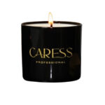 Bougies parfumées Caresse Professional bouquets fleuris Sublime Lavande! 100% fabrication artisanale Flacon en noir