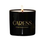 Bougies parfumées Caresse Professional bouquets fleuris Sublime Cerise! 100% fabrication artisanale Flacon en noir