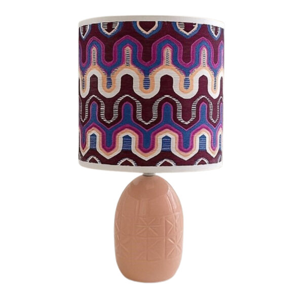 Lampe à poser abat-jour de haute gamme en wax pied en céramique de la Collection Classique N°102