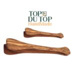 Pince de cuisine Pince de service en Bois d'Olivier fait main PM – Image 2
