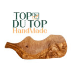 Grande Planche à viande courbée avec manche haut gamme design classique en Bois d'olivier fait main T3 – Image 3