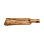 Planche à pain et cake avec manche haut gamme design classique en Bois d'olivier fait main T1