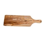 Planche à service planche à pain courbée avec manche haut gamme design classique en Bois d'olivier fait main T2
