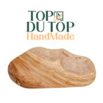 Planche courbée à découper ou à servir haut gamme design classique en Bois d'olivier fait main T3 – Image 3
