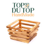 Corbeille à pain et fruits haut gamme design classique en Bois d'olivier fait main T1 – Image 3