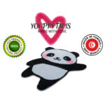 Tapis en laine tufté main à motif Panda Tapis décoratif pour chambre enfant fille et garçon – Image 3