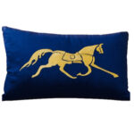 Coussins rectangulaire Bleu roi en velours ARH 7015