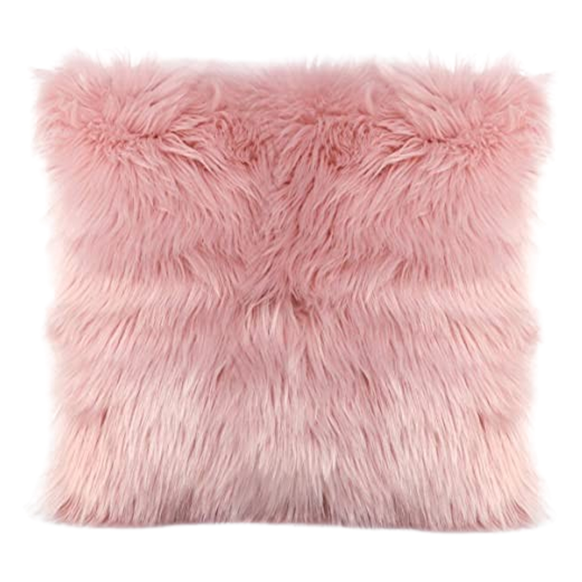 ARH 7231 Coussin en fausse fourrure haut de gamme carrée en rose de qualité supérieure de style vintage – Image 1