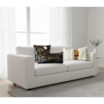 Coussin papillon en fourrure lapin haut de gamme en blanc de qualité supérieure de style vintage – Image 2