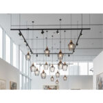 Suspension design Armin Home noir en bois Suspension ajourée en lamelles de bois de style vintage fabrication artisanale T3 – Image 4