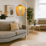 Lampadaire Longo haute gamme en Blanc Kepa de style vintage de la Collection Grand Classique N° 13 – Image 3