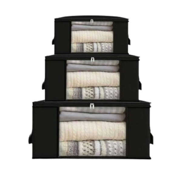 Pack de 3 Organisateur de Rangement pour Vêtements et Penderies, Boite de Rangement Vêtement T1/ T2/ T3